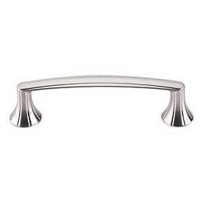 Top Knobs [M1292] Die Cast Zinc Cabinet Pull Handle - Rue Series - Standard Size - Brushed Satin Nickel Finish - 3 3/4" C/C - 4 5/8" L