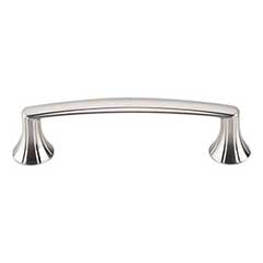 Top Knobs [M1292] Die Cast Zinc Cabinet Pull Handle - Rue Series - Standard Size - Brushed Satin Nickel Finish - 3 3/4" C/C - 4 5/8" L