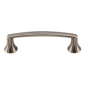 Top Knobs [M957] Die Cast Zinc Cabinet Pull Handle - Rue Series - Standard Size - German Bronze Finish - 3 3/4" C/C - 4 5/8" L