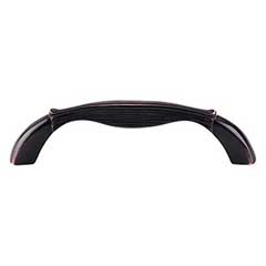 Top Knobs [M1640] Die Cast Zinc Cabinet Pull Handle - Straight Series - Standard Size - Tuscan Bronze Finish - 3 3/4" C/C - 4 7/16" L