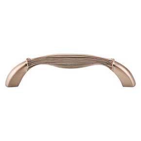 Top Knobs [M1641] Die Cast Zinc Cabinet Pull Handle - Straight Series - Standard Size - Brushed Bronze Finish - 3 3/4" C/C - 4 7/16" L