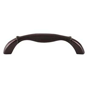 Top Knobs [M946] Die Cast Zinc Cabinet Pull Handle - Straight Series - Standard Size - Oil Rubbed Bronze Finish - 3 3/4" C/C - 4 7/16" L