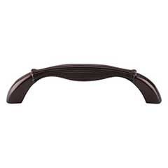 Top Knobs [M946] Die Cast Zinc Cabinet Pull Handle - Straight Series - Standard Size - Oil Rubbed Bronze Finish - 3 3/4" C/C - 4 7/16" L