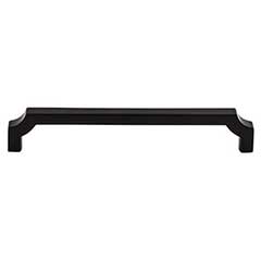 Top Knobs [TK3023BLK] Die Cast Zinc Cabinet Pull Handle - Davenport Series - Oversized - Flat Black Finish - 6 5/16&quot; C/C - 6 3/4&quot; L