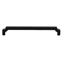 Top Knobs [TK3024BLK] Die Cast Zinc Cabinet Pull Handle - Davenport Series - Oversized - Flat Black Finish - 7 9/16&quot; C/C - 8&quot; L