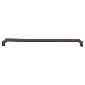 Top Knobs [TK3026AG] Die Cast Zinc Cabinet Pull Handle - Davenport Series - Oversized - Ash Gray Finish - 12" C/C - 12 1/2" L