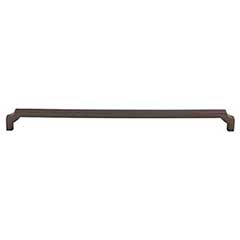 Top Knobs [TK3026AG] Die Cast Zinc Cabinet Pull Handle - Davenport Series - Oversized - Ash Gray Finish - 12" C/C - 12 1/2" L