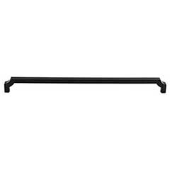 Top Knobs [TK3026BLK] Die Cast Zinc Cabinet Pull Handle - Davenport Series - Oversized - Flat Black Finish - 12&quot; C/C - 12 1/2&quot; L