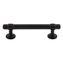 Top Knobs [TK3001BLK] Die Cast Zinc Cabinet Pull Handle - Ellis Series - Standard Size - Flat Black Finish - 3 3/4" C/C - 5 3/16" L