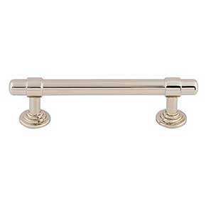 Top Knobs [TK3001PN] Die Cast Zinc Cabinet Pull Handle - Ellis Series - Standard Size - Polished Nickel Finish - 3 3/4" C/C - 5 3/16" L