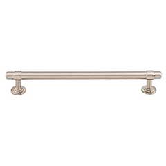 Top Knobs [TK3004BSN] Die Cast Zinc Cabinet Pull Handle - Ellis Series - Oversized - Brushed Satin Nickel Finish - 7 9/16&quot; C/C - 9&quot; L