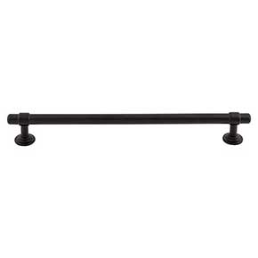 Top Knobs [TK3005BLK] Die Cast Zinc Cabinet Pull Handle - Ellis Series - Oversized - Flat Black Finish - 8 13/16" C/C - 10 1/4" L