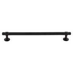 Top Knobs [TK3005BLK] Die Cast Zinc Cabinet Pull Handle - Ellis Series - Oversized - Flat Black Finish - 8 13/16&quot; C/C - 10 1/4&quot; L