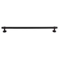 Top Knobs [TK3006BLK] Die Cast Zinc Cabinet Pull Handle - Ellis Series - Oversized - Flat Black Finish - 12&quot; C/C - 13 3/8&quot; L