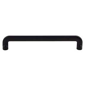 Top Knobs [TK3043BLK] Die Cast Zinc Cabinet Pull Handle - Hartridge Series - Oversized - Flat Black Finish - 6 5/16" C/C - 6 13/16" L