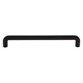Top Knobs [TK3044BLK] Die Cast Zinc Cabinet Pull Handle - Hartridge Series - Oversized - Flat Black Finish - 7 9/16" C/C - 8 1/16" L