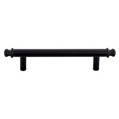 Top Knobs [TK3052BLK] Die Cast Zinc Cabinet Pull Handle - Julian Series - Standard Size - Flat Black Finish - 3 3/4" C/C - 5 3/4" L