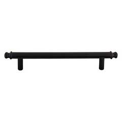 Top Knobs [TK3053BLK] Die Cast Zinc Cabinet Pull Handle - Julian Series - Oversized - Flat Black Finish - 5 1/16" C/C - 7" L