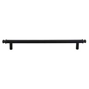 Top Knobs [TK3055BLK] Die Cast Zinc Cabinet Pull Handle - Julian Series - Oversized - Flat Black Finish - 7 9/16" C/C - 9 1/2" L