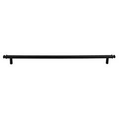Top Knobs [TK3057BLK] Die Cast Zinc Cabinet Pull Handle - Julian Series - Oversized - Flat Black Finish - 12" C/C - 14" L
