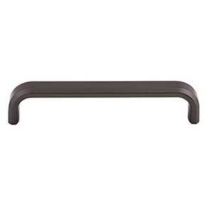 Top Knobs [TK3012AG] Die Cast Zinc Cabinet Pull Handle - Telfair Series - Oversized - Ash Gray Finish - 5 1/16" C/C - 5 3/8" L