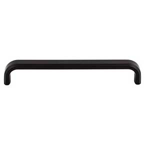 Top Knobs [TK3013BLK] Die Cast Zinc Cabinet Pull Handle - Telfair Series - Oversized - Flat Black Finish - 6 5/16" C/C - 6 5/8" L