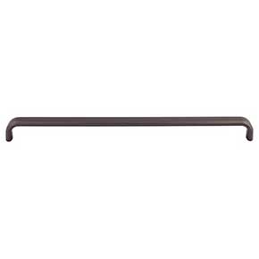 Top Knobs [TK3016AG] Die Cast Zinc Cabinet Pull Handle - Telfair Series - Oversized - Ash Gray Finish - 12" C/C - 12 7/16" L