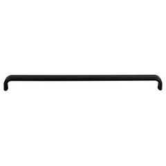 Top Knobs [TK3016BLK] Die Cast Zinc Cabinet Pull Handle - Telfair Series - Oversized - Flat Black Finish - 12" C/C - 12 7/16" L