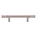 Top Knobs [TK3232BSN] Steel Cabinet Pull Handle - Burnham Series - Standard Size - Brushed Satin Nickel Finish - 3 3/4" C/C - 6 7/8" L