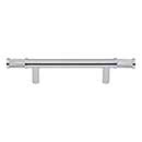 Top Knobs [TK3232PC] Steel Cabinet Pull Handle - Burnham Series - Standard Size - Polished Chrome Finish - 3 3/4" C/C - 6 7/8" L