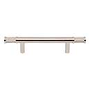 Top Knobs [TK3232PN] Steel Cabinet Pull Handle - Burnham Series - Standard Size - Polished Nickel Finish - 3 3/4" C/C - 6 7/8" L