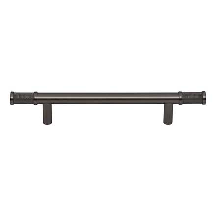 Top Knobs [TK3233AG] Steel Cabinet Pull Handle - Burnham Series - Oversized - Ash Gray Finish - 5 1/16" C/C - 8 1/16" L