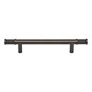 Top Knobs [TK3233AG] Steel Cabinet Pull Handle - Burnham Series - Oversized - Ash Gray Finish - 5 1/16" C/C - 8 1/16" L