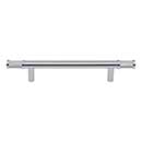 Top Knobs [TK3233PC] Steel Cabinet Pull Handle - Burnham Series - Oversized - Polished Chrome Finish - 5 1/16&quot; C/C - 8 1/16&quot; L