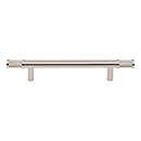 Top Knobs [TK3233PN] Steel Cabinet Pull Handle - Burnham Series - Oversized - Polished Nickel Finish - 5 1/16&quot; C/C - 8 1/16&quot; L