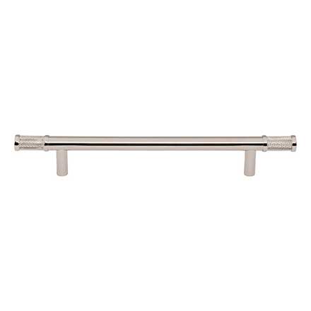 Top Knobs [TK3234PN] Steel Cabinet Pull Handle - Burnham Series - Oversized - Polished Nickel Finish - 6 5/16" C/C - 9 1/4" L