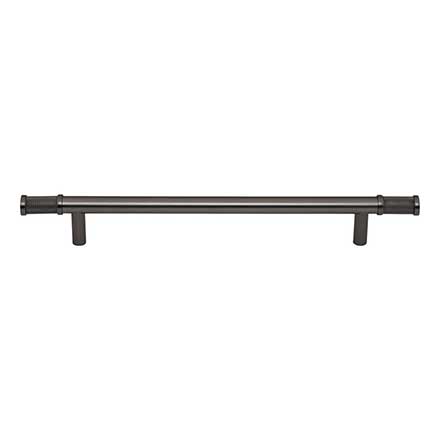 Top Knobs [TK3235AG] Steel Cabinet Pull Handle - Burnham Series - Oversized - Ash Gray Finish - 7 9/16" C/C - 10 3/8" L