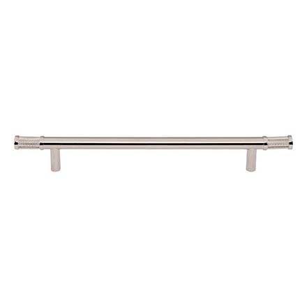 Top Knobs [TK3235PN] Steel Cabinet Pull Handle - Burnham Series - Oversized - Polished Nickel Finish - 7 9/16" C/C - 10 3/8" L