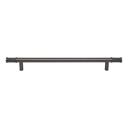 Top Knobs [TK3236AG] Steel Cabinet Pull Handle - Burnham Series - Oversized - Ash Gray Finish - 8 13/16" C/C - 11 7/8" L