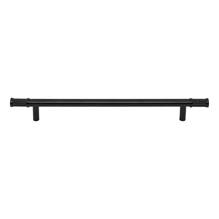 Top Knobs [TK3236BLK] Steel Cabinet Pull Handle - Burnham Series - Oversized - Flat Black Finish - 8 13/16" C/C - 11 7/8" L