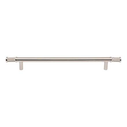 Top Knobs [TK3236PN] Steel Cabinet Pull Handle - Burnham Series - Oversized - Polished Nickel Finish - 8 13/16" C/C - 11 7/8" L