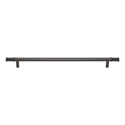 Top Knobs [TK3237AG] Steel Cabinet Pull Handle - Burnham Series - Oversized - Ash Gray Finish - 12" C/C - 15" L