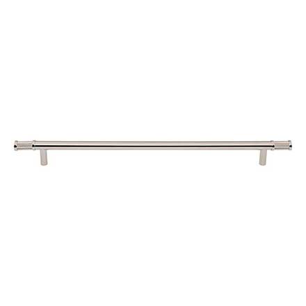 Top Knobs [TK3237PN] Steel Cabinet Pull Handle - Burnham Series - Oversized - Polished Nickel Finish - 12" C/C - 15" L