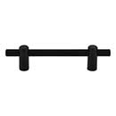 Top Knobs [TK3252BLK] Steel Cabinet Pull Handle - Dempsey Series - Standard Size - Flat Black Finish - 3 3/4&quot; C/C - 5 3/4&quot; L