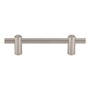 Top Knobs [TK3252BSN] Steel Cabinet Pull Handle - Dempsey Series - Standard Size - Brushed Satin Nickel Finish - 3 3/4&quot; C/C - 5 3/4&quot; L