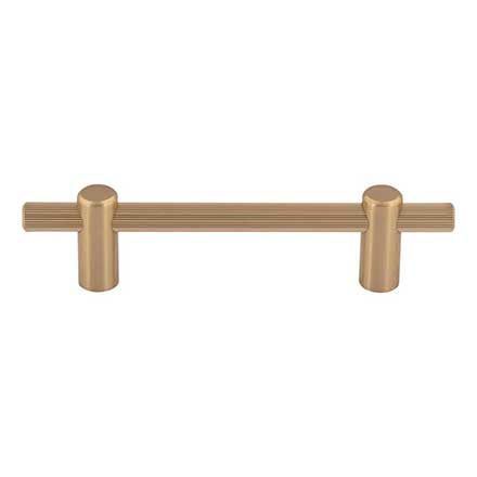 Top Knobs [TK3252HB] Steel Cabinet Pull Handle - Dempsey Series - Standard Size - Honey Bronze Finish - 3 3/4" C/C - 5 3/4" L