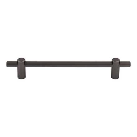 Top Knobs [TK3254AG] Steel Cabinet Pull Handle - Dempsey Series - Oversized - Ash Gray Finish - 6 5/16" C/C - 8 5/16" L