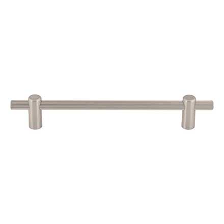 Top Knobs [TK3254BSN] Steel Cabinet Pull Handle - Dempsey Series - Oversized - Brushed Satin Nickel Finish - 6 5/16" C/C - 8 5/16" L