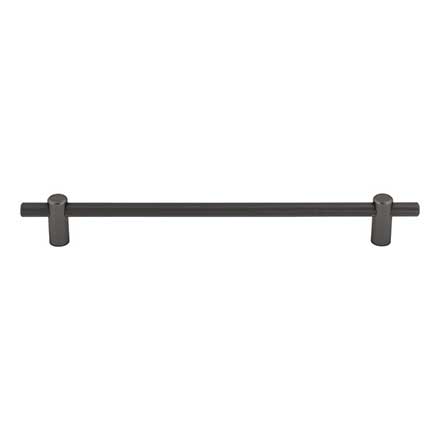 Top Knobs [TK3256AG] Steel Cabinet Pull Handle - Dempsey Series - Oversized - Ash Gray Finish - 8 13/16" C/C - 10 7/8" L