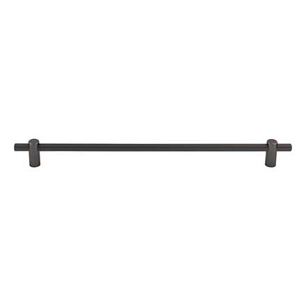 Top Knobs [TK3257AG] Steel Cabinet Pull Handle - Dempsey Series - Oversized - Ash Gray Finish - 12" C/C - 14" L
